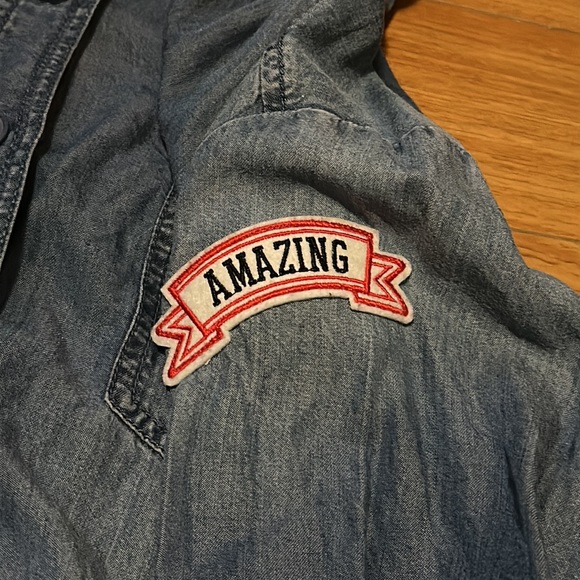 Love & Legend Patched Denim Shirt - Picture 7 of 8